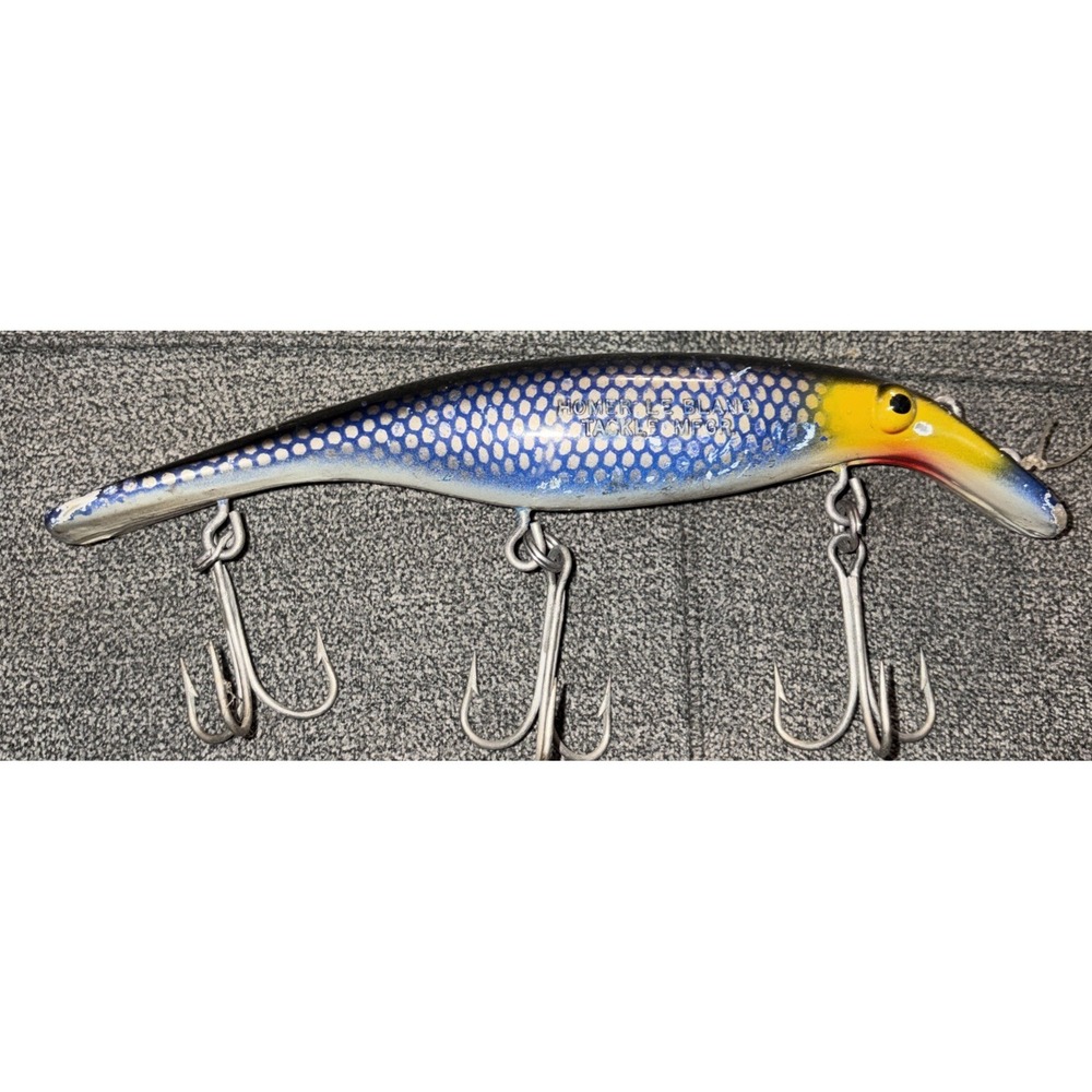 Vintage 8" Swim Whizz Homer Le Blanc Fishing Lure Musky 1970's